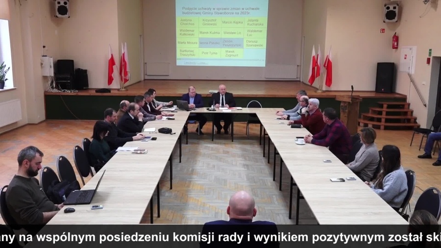 LII sesja Rady gminy Sławoborze - 25.01.2023 r.