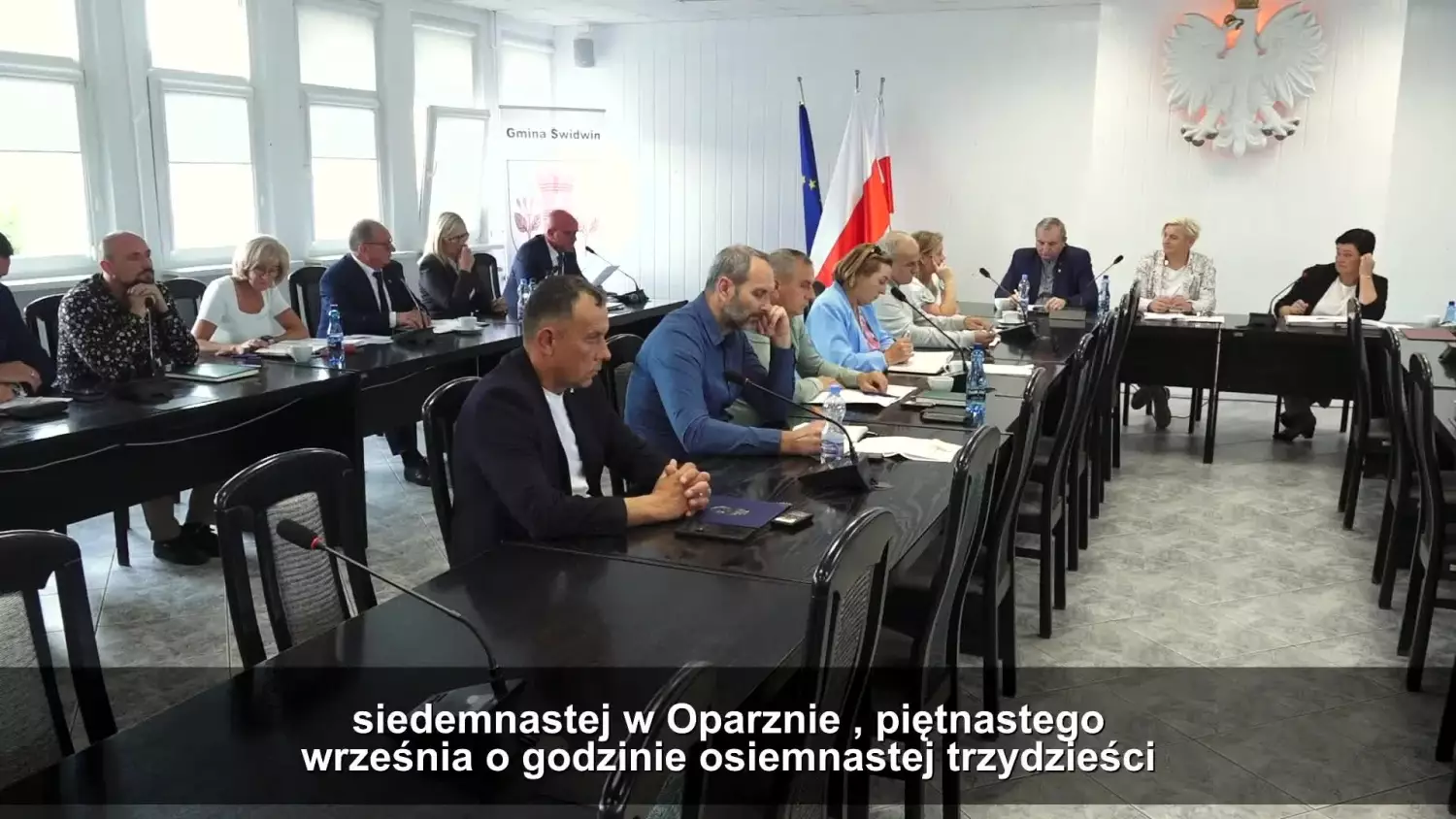 XIX sesja Rady Gminy Świdwin  -  27.08.2025 r.